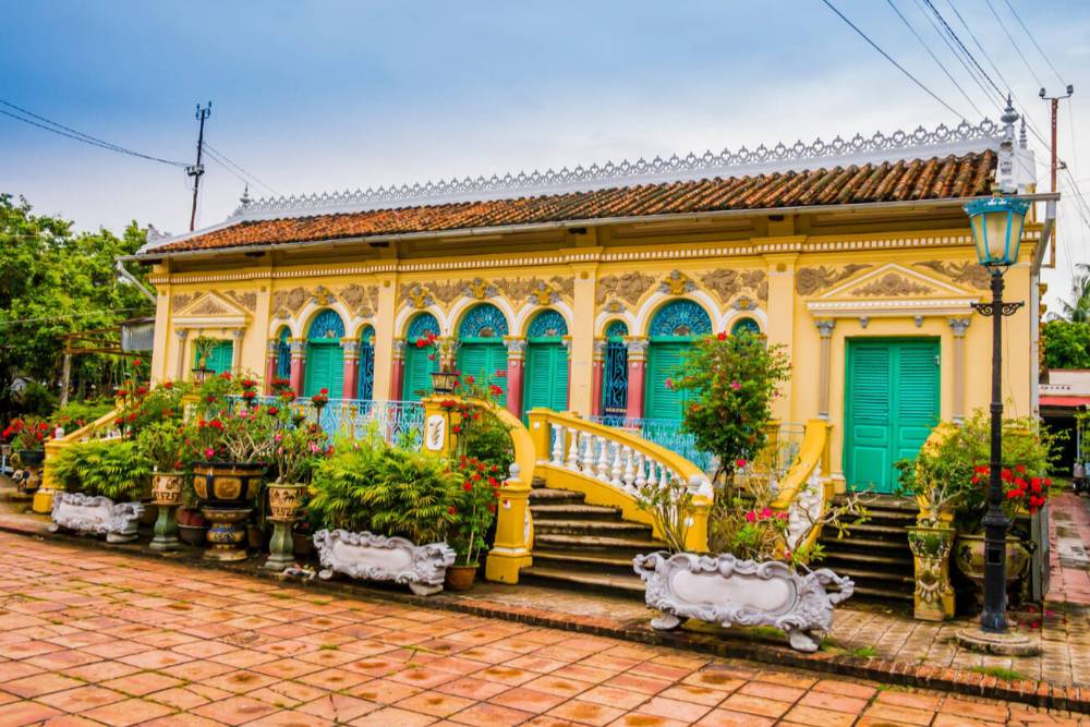 La casa antica di Binh Thuy con la sua architettura coloniale
